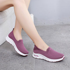 Women's Old Cloth Slip-on Mother Flat Canvas Shoes Newgew
