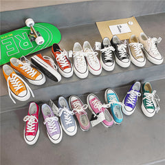 Street Shooting Classic Retro Replica Female Canvas Shoes Newgew