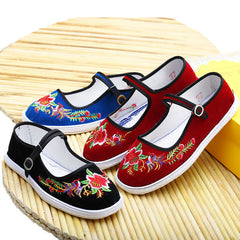 Women's With Pure Cloth Sole And Manual Canvas Shoes Newgew