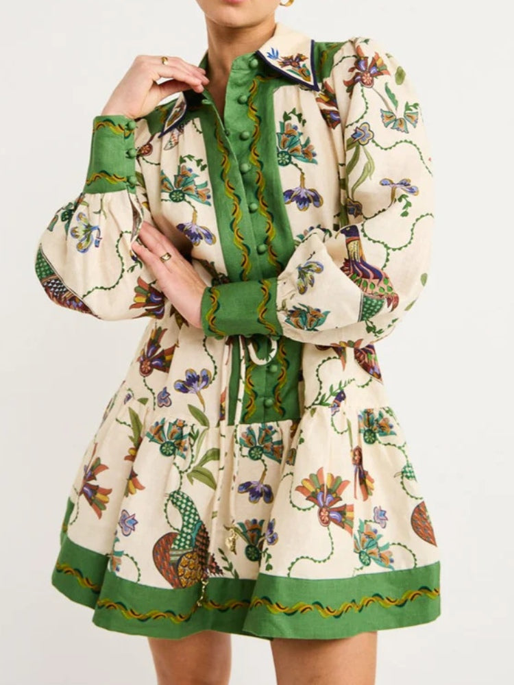 Belted Floral Dress Newgew Dresses