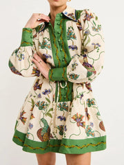 Belted Floral Dress Newgew Dresses