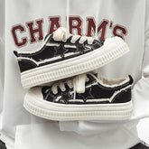 Women's Design Platform Trendy Board Fashionable Canvas Shoes Newgew