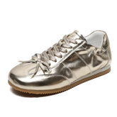 Women Minimalism Glossy Leather Casual Training Shoes Newgew Shoes