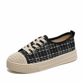 Women Fashion Minimalist Canvas Soft Flat Casual Shoes Newgew Shoes