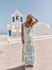 Linen Backless Maxi Dress Newgew Dresses
