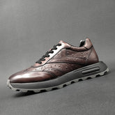 Men Retro Patchwork leather Casual Shoes Newgew Shoes