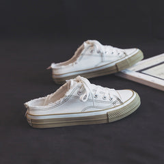 Classy Women's Thin Semi Canvas Shoes Newgew