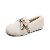 Women Soft Flat Winter Casual Fur Shoes Newgew Shoes