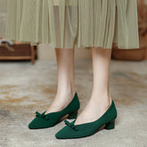 Bow Tie Versatile Commuting High Heels Newgew