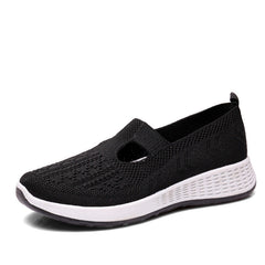 Women's Cloth Low-cut Mesh Breathable Mom Soft Bottom Canvas Shoes Newgew