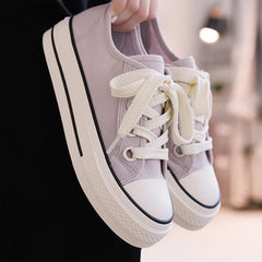 Female Sweet Retro Skateboard Spring And Canvas Shoes Newgew