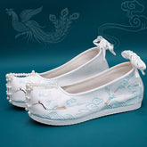 Women's Han Clothing Ancient Style Summer With Height Canvas Shoes Newgew