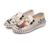 Women's Style Cloth Embroidered Flat Ancient Soft Canvas Shoes Newgew
