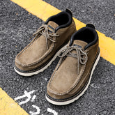 Men Retro Cowhide Leather Workwear Ankle Boots Newgew Shoes