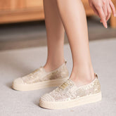 Women Minimalist Breathable Mesh Flat Casual Shoes Newgew Shoes