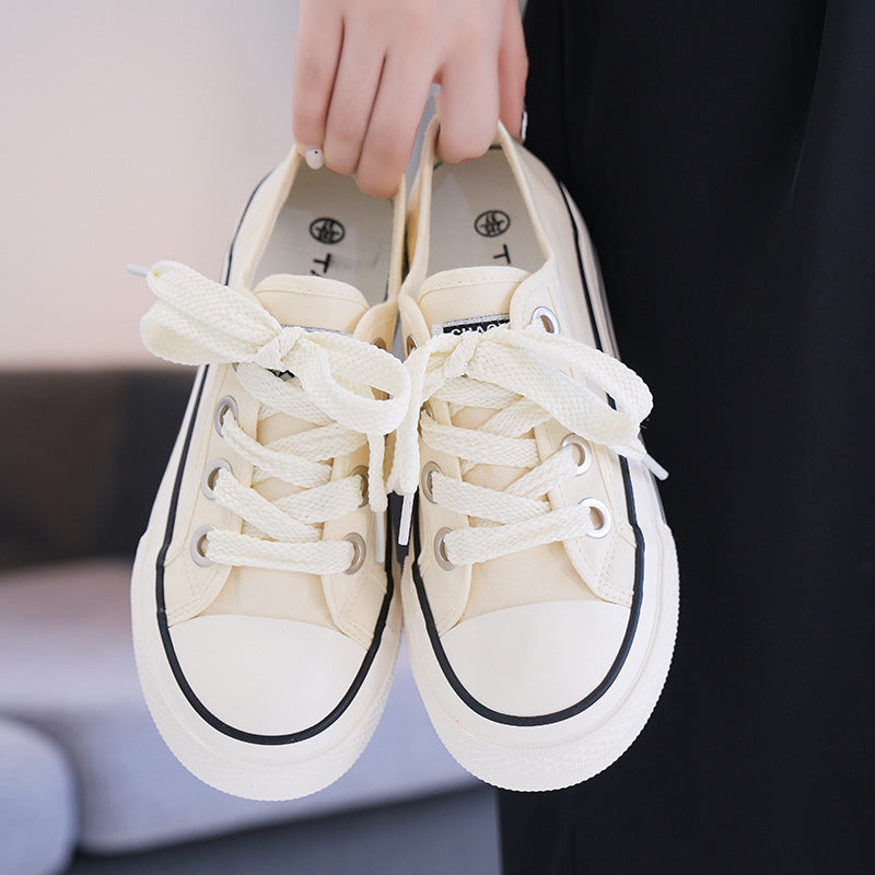 Female Sweet Retro Skateboard Spring And Canvas Shoes Newgew