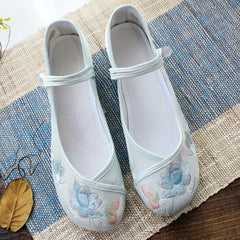 Women's Beijing Cloth Embroidered For Han Chinese Canvas Shoes Newgew