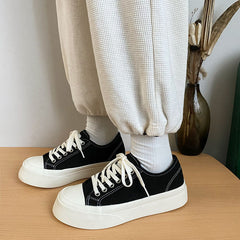 Height Increasing Female Street Shooting Ugly Canvas Shoes Newgew