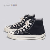 Popular Summer High Top White Canvas Shoes Newgew