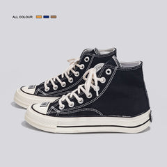 Popular Summer High Top White Canvas Shoes Newgew