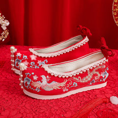 Women's The Han Clothing Wedding Ancient Style Canvas Shoes Newgew