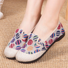Women's Distribution Ethnic Style Old Beijing Cloth Woven Canvas Shoes Newgew