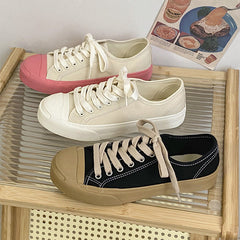 Durable Cool Women's Trendy Breathable White Canvas Shoes Newgew