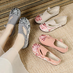 Old Vintage Cloth Ethnic Style Canvas Shoes Newgew