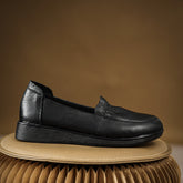 Women Retro Leather Soft Antislip Casual Shoes Newgew Shoes