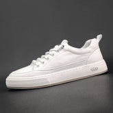 Men Minimalist Leather Flat Casual Shoes Newgew Shoes