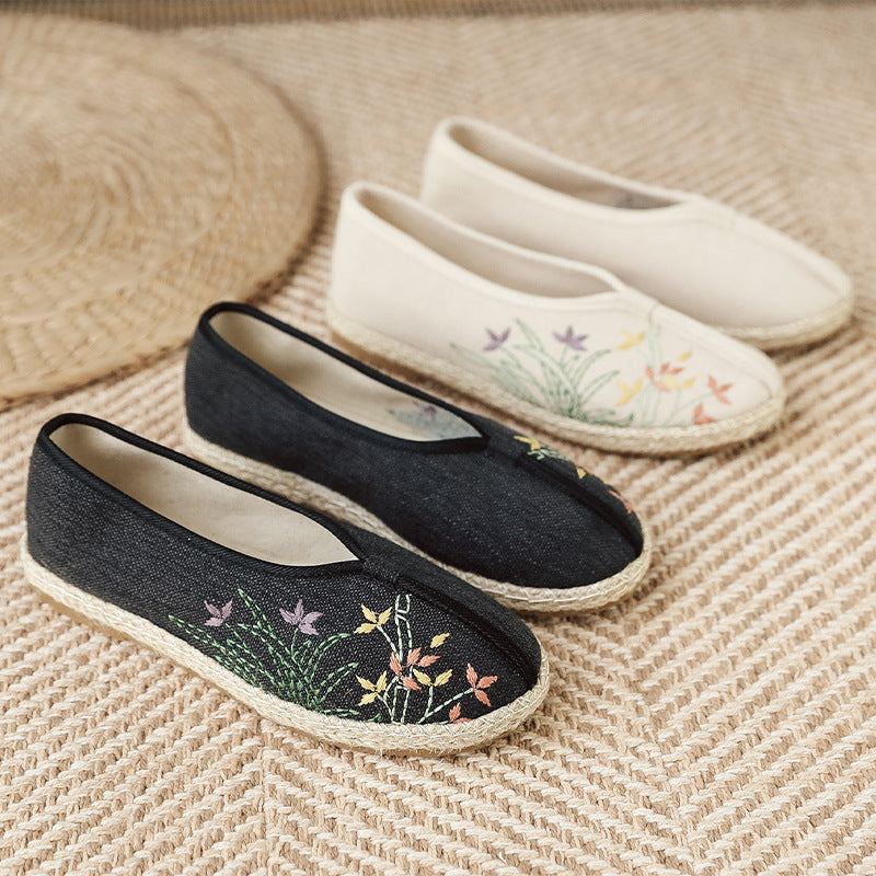 Women's Ancient Costume Dance Elegant Improved Old Women's Shoes Newgew