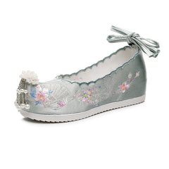 Women's Old Beijing Cloth Embroidered Soft Bottom Canvas Shoes Newgew