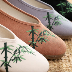 Women's Embroidered Ancient Style Han Chinese Clothing Ethnic Old Canvas Shoes Newgew