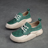 Women Fashion Breathable Hollow Leather Casual Shoes Newgew Shoes