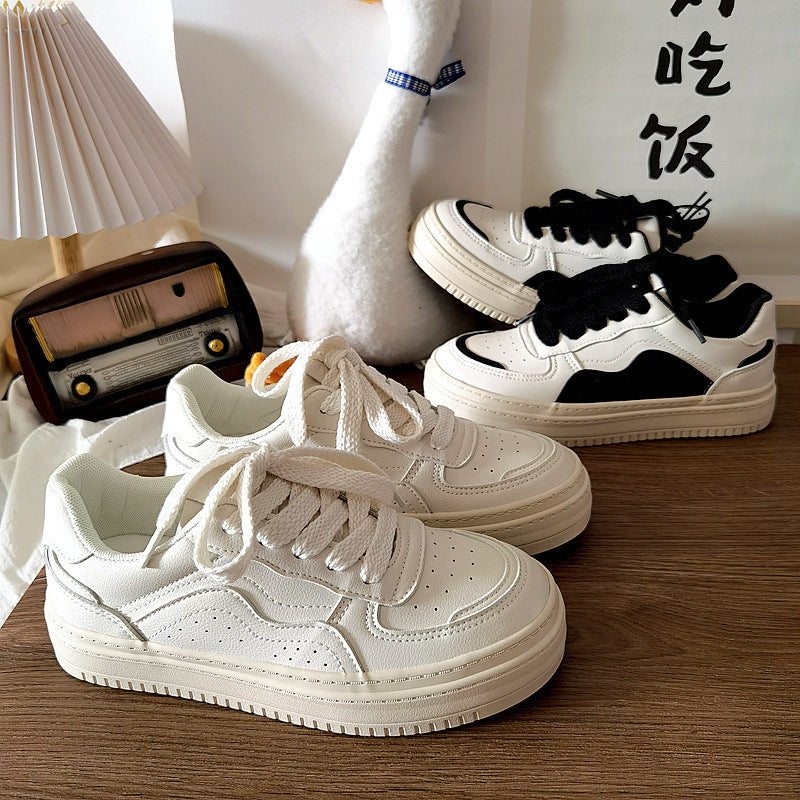 Women's Autumn White Flat Summer Breathable Versatile Canvas Shoes Newgew