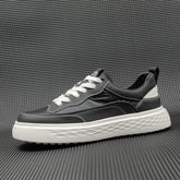 Men Minimalist Leather Flat Casual Sneakers Newgew Shoes