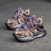 Women Fashion Patchwork Chunky Platform Dad Shoes Newgew Shoes