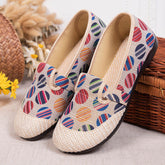 Women's Distribution Ethnic Style Old Beijing Cloth Woven Canvas Shoes Newgew
