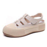 Women Minimalist Soft Leather Summer Casual Sandals Newgew Shoes