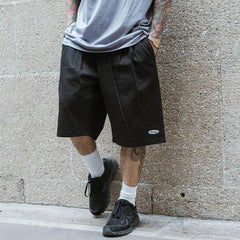 Pleated Front Knee Length Skater Shorts Newgew