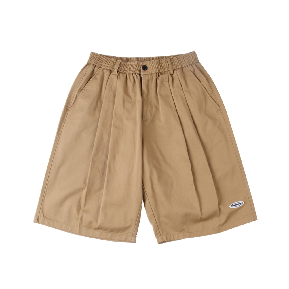 Pleated Front Knee Length Skater Shorts Newgew
