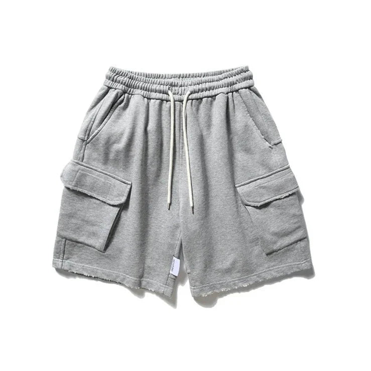 Raw Hem Cargo Jogger Shorts Newgew
