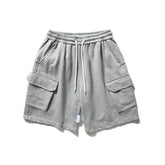 Raw Hem Cargo Jogger Shorts Newgew