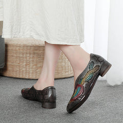 Retro Comfortable Soft Hollow-Out Flat Single Shoes Newgew Shoes