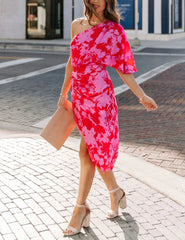 Rilee One Shoulder Midi Dress Newgew Dresses