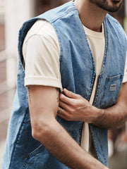 SIMWOOD Denim Workwear Vest Newgew