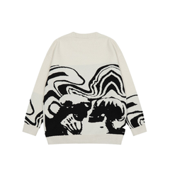 Skeleton Kiss Graphic Sweater Newgew