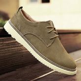 Men Retro Leather Flat Casual Oxford Newgew Shoes