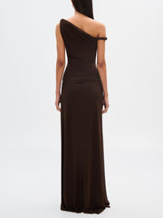 Espresso Sisal Mesh Maxi Dress Newgew Dresses