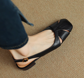 Sandalias Rosa Vintage Con Tira Al Tobillo